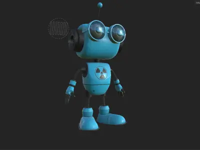 CLEVER ROBOT Low-poly 3D model