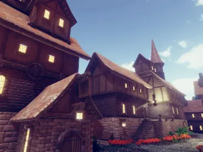 Adventure Village Update Low-poly 3D model