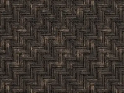Vertical Bamboo Octagonal Weave PBR Seamless Texture