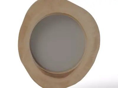 Arbor Handcrafted Wooden Wall Mirror Low-poly 3D model