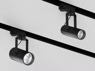 Track light HOKASU Tube Clip TR4 Free 3D model