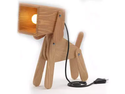 Decorative dog lamp 3D model