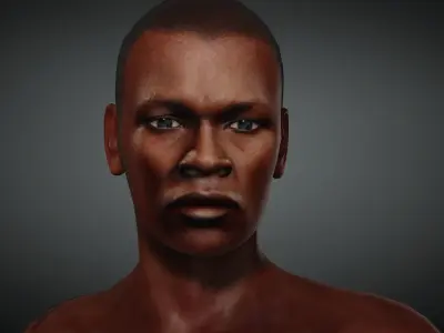 Israel Adesanya UFC 3D Model Low-poly 3D model