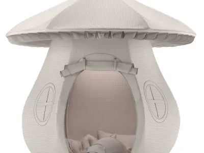 Mushroom Play tent 3D model