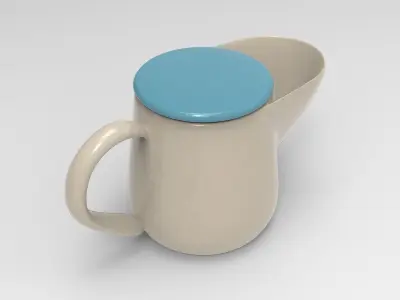 Chi Teapot Low-poly 3D model