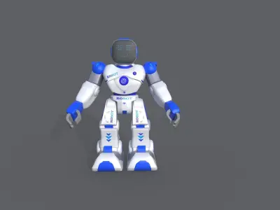 Smart Robot Low-poly 3D model