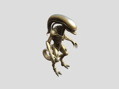 Alien Creature Printable Low-poly 3D model