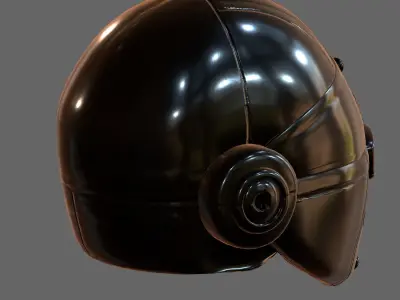 Helmet plastic mask protection Low-poly 3D model Low-poly Low-poly 3D model