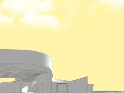 Metaverse House Design Modern House Design Low-poly 3D model