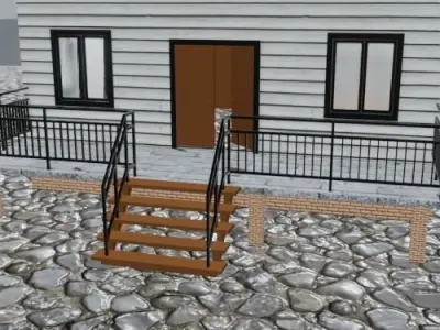 House Indonesia Low-poly 3D model