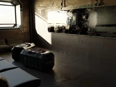 Cyberpunk Apartment Scene v12 3D model