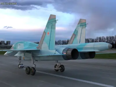  Sukhoi SU-34 Fighter Jet 