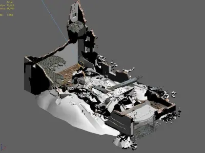 Future World - Ruins 06 3D model