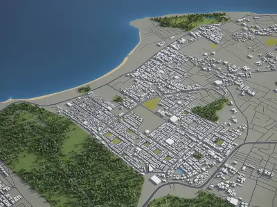 Visakhapatnam  Low-poly 3D model