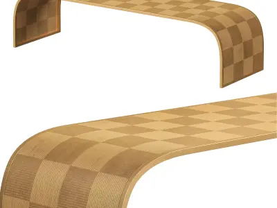 WEAVE RECTANGLE COCKTAIL TABLE by bakerfurniture 3D model