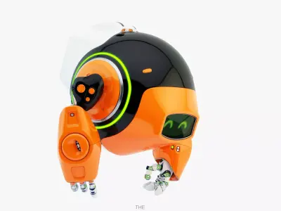 Dog walker III bot 3D model