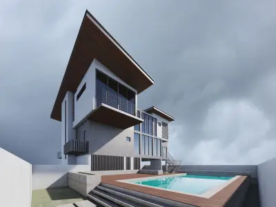 Modern House Exterior 3D model order