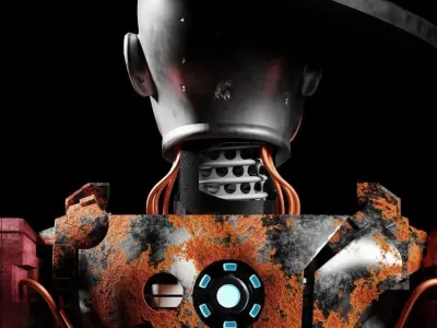 Scifi Robot Rusty 3D model