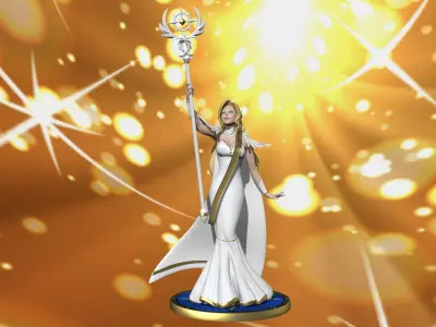 Belinda from AFK Arena 3D model