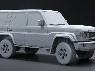  Toyota Land Cruiser J70 2025 No Textures 