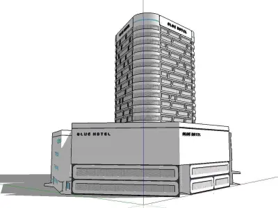 vacation spot-Resort-Fashion Leisure Hotel-0224 3D model