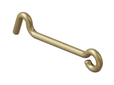 Brass Window Hook Latch 3D model