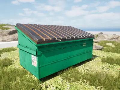  high-quality low-poly 3D urban props pack Low-poly 3D model