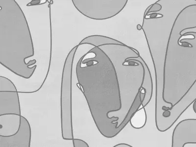 Abstract Line Faces Texture