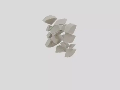 Stone Rubble Pile Terrain for 3D print 3D model