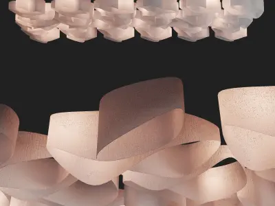 Fabric suspended ceiling 2 3D model