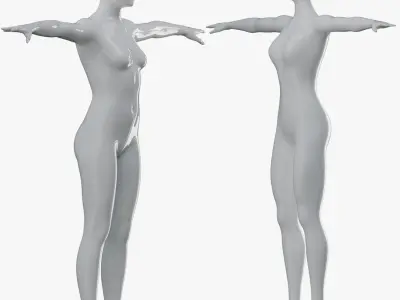  Animated Simple, and Detailed Female Mannequins 