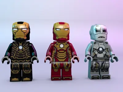 IronMan Lego Pack  3D model