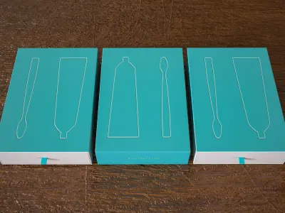 Brand packaging design Toothbrush Toothpaste 3D model