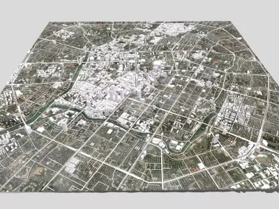 Cityscape  Chengdu China 3D model