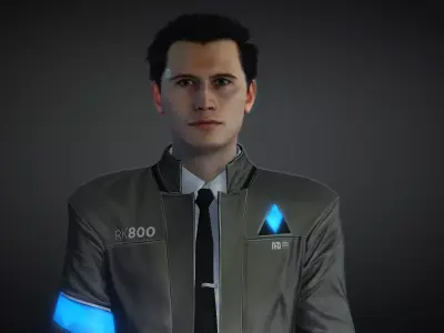 detroit become human rk800 Low-poly 3D model