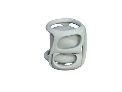 SciFi Shape Object Low Poly Low-poly 3D model 5