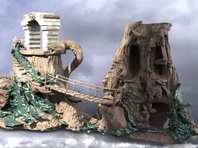 Heman Jungle attack Full Kitbash  3D model