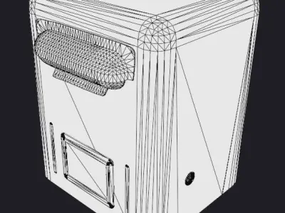 Old USSR Mailbox Low-poly 3D model