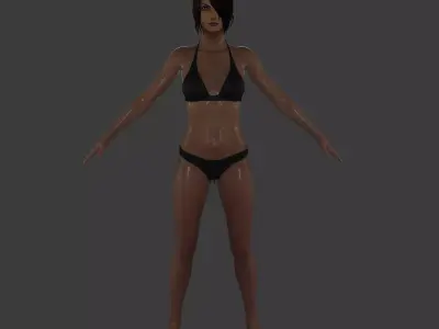 Lulu Fanart Low-poly 3D model