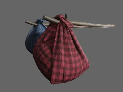 baggage Low-poly 3D model