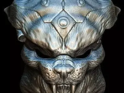 Panther predator bio mask 3D model