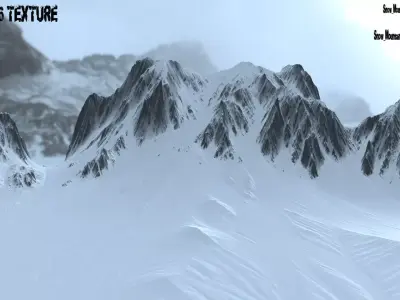 mountain snow 3D model