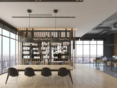  Modern Open Office Interior 