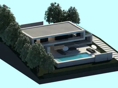 Modern Villa house 3d model 3D model