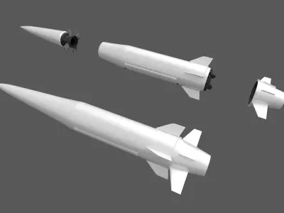 Kh-47M2 Kinzhal 3D model