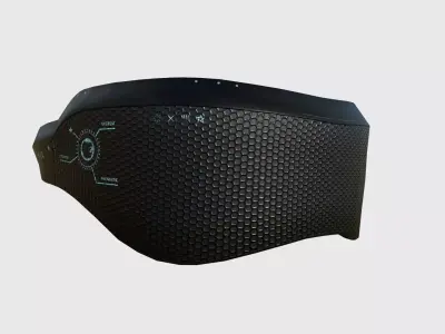 SciFi Glasses B10 Black Grid - Character Design Fashion Low-poly 3D model