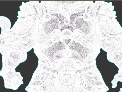 Chinese style - Door God - Scene 3D model