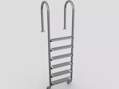 Pool Ladder 2 Low-poly 3D model