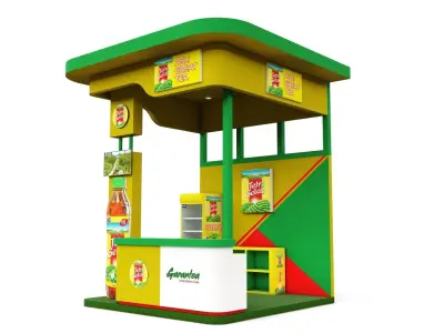 Outdoor Booth 300 x 300cm 3D model