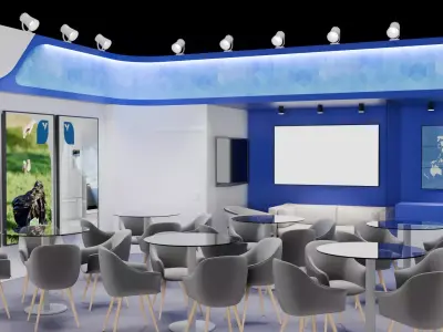 Exhibition Stand 3D model 4